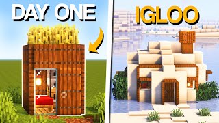 Minecraft 3 First Day Starter Houses [upl. by Anik104]