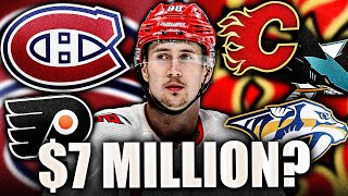 MARTIN NECAS TRADE UPDATE 6 TEAMS LINKED  PRICE TAG Canadiens Flyers Flames Sharks [upl. by Attej]