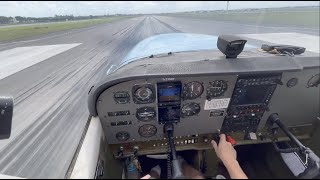 Pilot POV Cessna 172 Takeoff [upl. by Jenelle]