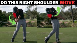 I Cant Believe How Simple This Right Shoulder Move Makes The Downswing  So Easy [upl. by Berhley]