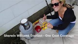 Painting Asbestos Siding Exterior Rehab With Everlast By Sherwin Williams HGTV Home [upl. by Colwin]