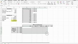 How to perform simple one and two way Sensitivity Analyses using Data Tables in Excel [upl. by Ventre104]