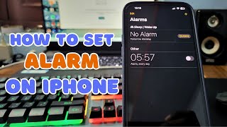 Iphones Me Alarm Kaise Set Karen  How to Set Alarm In Iphone [upl. by Anayeek316]