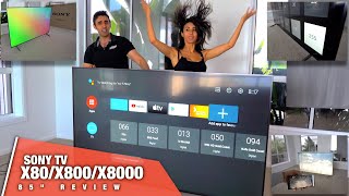 Sony Android TV REVIEW  X800H X80X8000  Best 85quot TV [upl. by Zzahc]