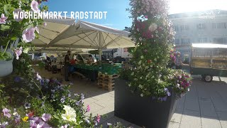 Der Wochenmarkt in Radstadt  frische Produkte von regionalen Standbetreibern amp Höfen [upl. by Eirrak]