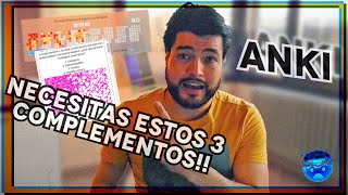 📌🎴3 Complementos que NECESITAS para estudiar medicina con ANKI  ANKI Addons Tutorial Español [upl. by Niwdog326]