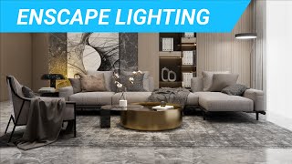 Enscape Lighting  Beginner to Advanced [upl. by Hagai580]