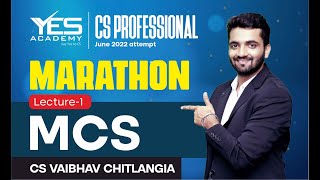 MCS MARATHON for June 2022  CS Professional MDCS Marathon June 22  CS Vaibhav Chitlangia [upl. by Nepsa558]