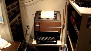 RTTY TELETYPE MODEL 15 JUST WATCH LISTEN AND ENJOY [upl. by Ellerrad220]