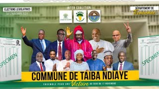 🛑Une Forte Mobilisation de Ľinter Coalition SAMM SA KADD JAMM AK NJARIÑ Communne de Taiba Ndiaye…Rew [upl. by Aicnorev]