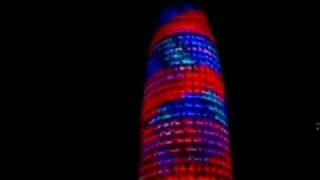 BARCELONA  Campanades Torre Agbar  New Year [upl. by Anoo]