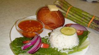 Baked Beans Meal with Bread Buns Indian Style  Video Recipe for Bachelor [upl. by Nywnorb]