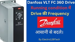 Danfoss VLT FC 360 drive Running frequency change vfd danfoss electrical FC360 frequency [upl. by Alliber341]