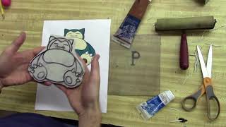 Mr Wilson Teaches Linoleum Printing with multiple colors [upl. by Intosh929]