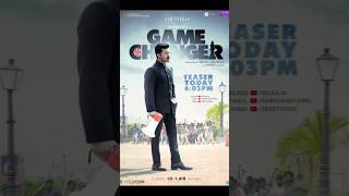 Game changer Teaser timing poster Ram Charan Director Shankar shorts viralshorts youtubeshorts [upl. by Ahtera614]