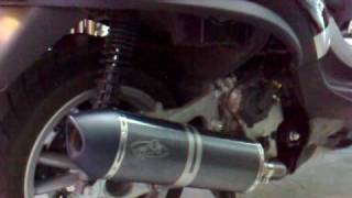 GampG bike exhaust  Piaggio MP3 400 [upl. by Caleb]