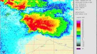 May 4 2007 Greensburg Kansas Supercell Radar Loop [upl. by Innob]