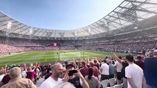 Im Forever Blowing Bubbles 🫧 West Ham 12 Aston Villa 170824 [upl. by Eednil678]