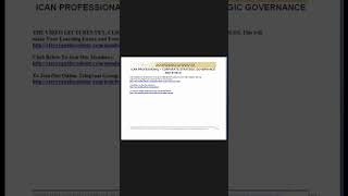 ICAN Video Tutorials on Corporate Strategies Governance and Ethics youtubeshorts shorts [upl. by Nednarb]