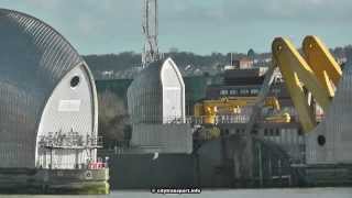 Flooding Emergency Londons River Thames Barrier In Action [upl. by Ignatius911]