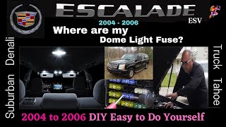 2004 Cadillac Escalade  Where is the Dome Light Fuse located  2004  2006 DIY Fix [upl. by Jabe977]