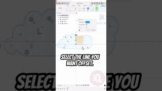 Fusion 360 Offset 3dprinting fusion360tutorial fusion360 [upl. by Eelnodnarb338]