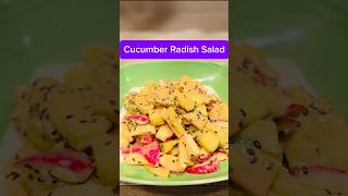 Cucumber 🥒 Radish Salad 🥗 shorts cucumbersalad radishsalad healthysalad malayalam ownvoice [upl. by Raddi]