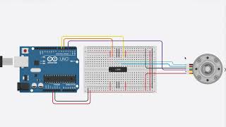 Tinkercad tutorial dc motor with rotary encoder [upl. by Anwahsak787]