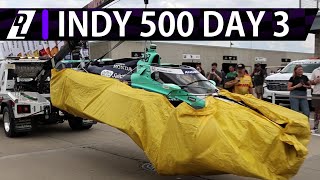 Big Crashes in Indy 500 Practice  Indy 500 Practice Day 3 Report [upl. by Aicile969]