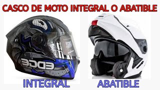 Casco de moto INTEGRAL o ABATIBLE  Cuál prefieres [upl. by Anees]