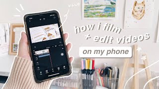 📱 how i edit  film aesthetic videos on my phone  aesthetic intros fonts colour grading etc [upl. by Jerrylee268]