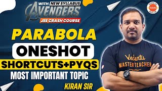 PARABOLA ONE SHOT  SHORTCUTSPYQs  MOST IMPORTANT TOPIC  JEE 202425  KIRAN SIR [upl. by Elatnahs93]