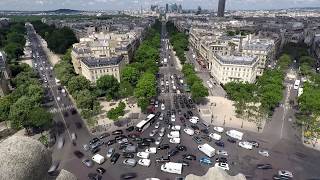 Arc de Triomphe  Timelapse of Worlds worst roundabout and traffic  Paris 4K [upl. by Narag]