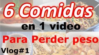 6 Comidas en 1 video Para bajar de peso  Días de entrenamiento [upl. by Eitirahc912]