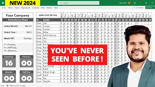 New  🔥 Fully Automated Attendance Sheet in Excel  Youve Never Seen Before [upl. by Volney]