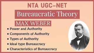 UGCNET Public Administration  Bureaucratic Theory  Max Weber  Part1 [upl. by Atteloiv]