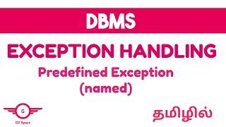 Predefined Exception in PlSQL  dbms  tamil  oracle gvspace dbmstutorials plsql [upl. by Ila]