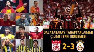 Galatasaray ve Fenerbahçe Taraftarlarının Çılgın Tepkileri  Sivasspor 23 Galatasaray  Süper Lig [upl. by Aleet]