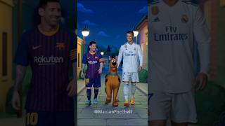 quotThe Night Ronaldo Messi and ScoobyDoo Trapped a Ghost🌟😂shorts football [upl. by Kim]