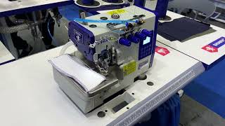 F64DCX Direct drive overlock sewing machine12mm [upl. by Yancey]