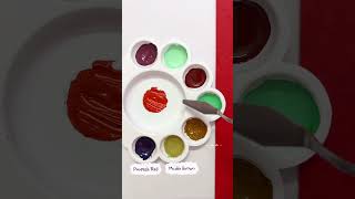 Red Mixing Into Different Colours shorts colourmixing artvideos artreels [upl. by Lirret]