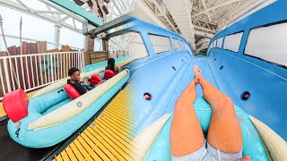 FULL POV Worlds Longest Indoor Water Rocket Coaster DreamWorks Water Park [upl. by Nodyroc]