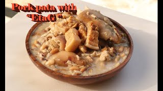 Pork Pata and White beans with quotEtaGquot  Cured Meat  Cordillera Food Recipe [upl. by Davilman]