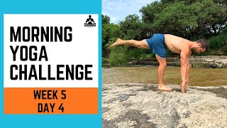 Morning Yoga Challenge Week 5 Day 4  Man Flow Yoga [upl. by Bathsheb335]