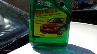 OReilly purple power concentrated car wash test review [upl. by Pence922]