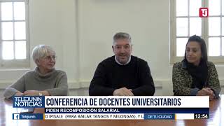 PARITARIAS UNIVERSITARIAS DOCENTES PIDEN RECOMPOSICIÓN SALARIAL [upl. by Nnagrom742]