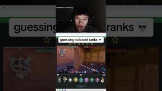 SINATRAA GUESSES VALORANT RANKS [upl. by Ynnohj]