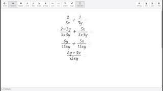 Solving algebraic fractions using Graspable math [upl. by Nabe276]