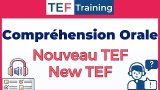 TEF compréhension Orale Nouveau TEFNEW TEF [upl. by Tammi]