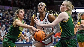 Women’s NCAA Tournament  UConn keeps streak alive against Vermont [upl. by Nryhtak]